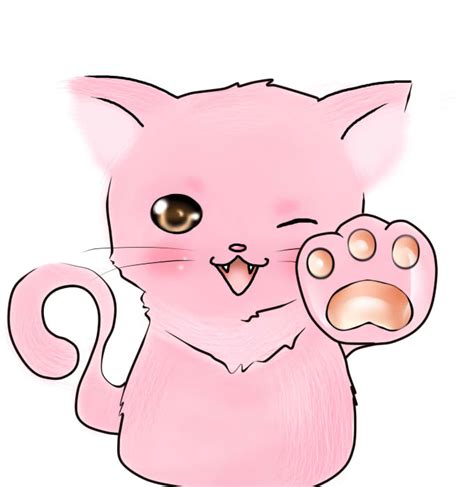Pink Cat By Ufo Galz On Deviantart