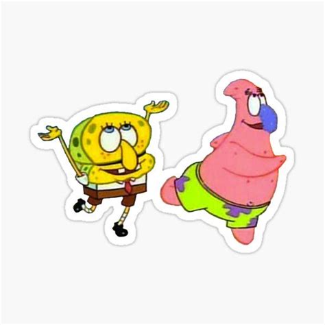 Sponge Bob Stickers In 2020 Cute Stickers Hydroflask Stickers Meme