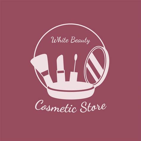 White Beauty Store Logo Cosmetics 1218578 Vector Art At Vecteezy