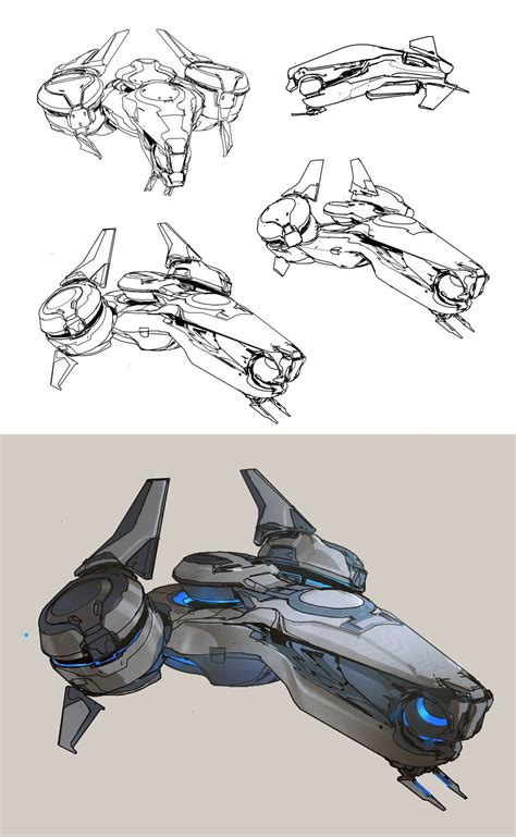 Halo 5 Phaeton Preliminary Sketches Sparth On Artstation At