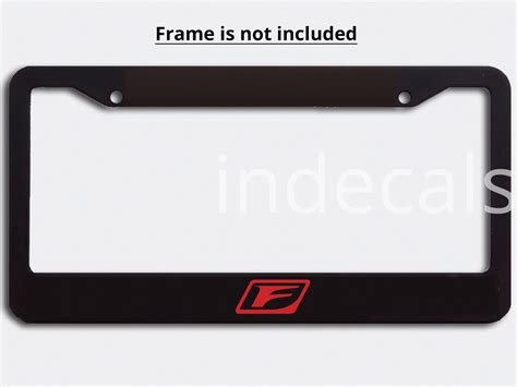 Auto Parts And Accessories F Sport Logo Black License Plate Frame Auto