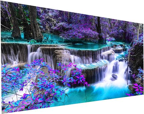 5d Diamond Painting Kits For Adults Diy Large Waterfall Full Round Drill 35 5 X 15