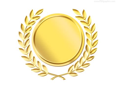 Gold Medal With Ribbon Psd Psdgraphics