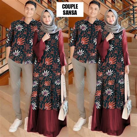 Couple Muslim Soso Baju Pasangan Muslim Terbaru Couple Muslim Batik