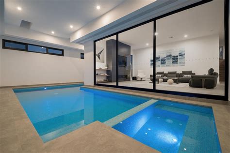 Indoor Lap Pool And Spa Modern Pool Melbourne By Neptune