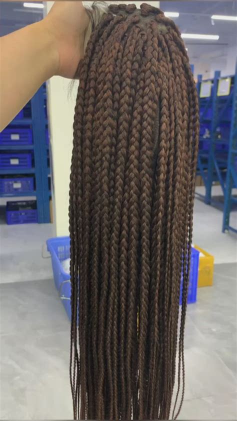 360 Braided Lace Wig 36” Box Braids Hairstyles Human Hair Lace Wigs