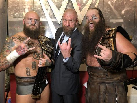 Triple H With New Nxt Tag Team Champion War Raider Professional