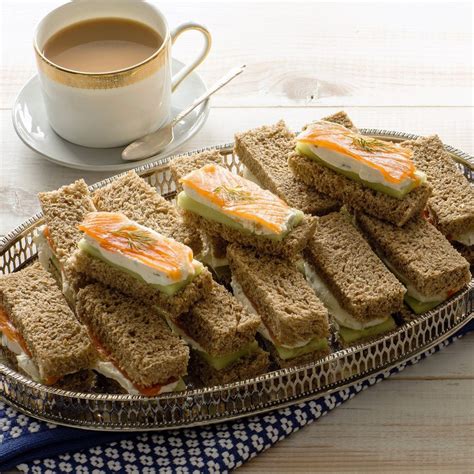 Salmon And Cucumber Afternoon Tea Sandwiches Tea Sandwiches Recipes