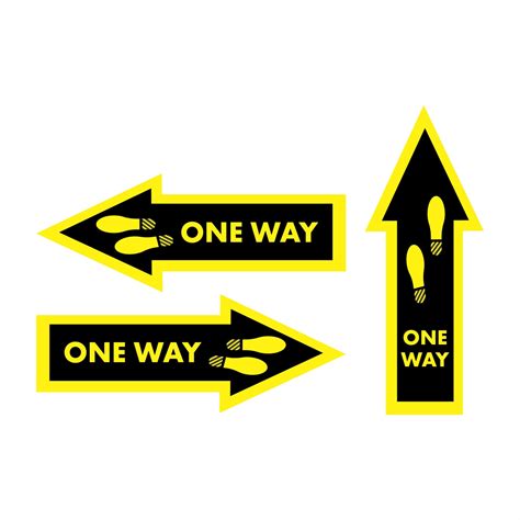 One Way Arrow Floor Graphic Escape Pod Online