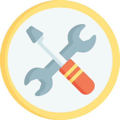 Maintenance Free Construction And Tools Icons