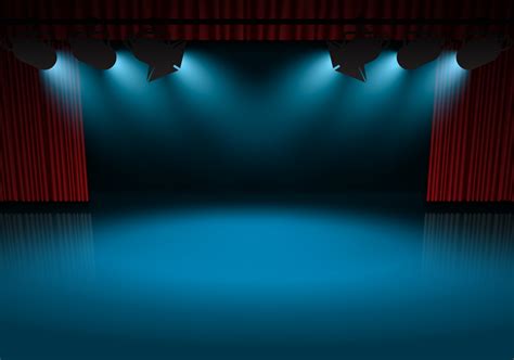 Theater Stage Background Clip Art Library