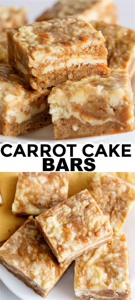 Carrot Cake Bars Easy Recipes Mom