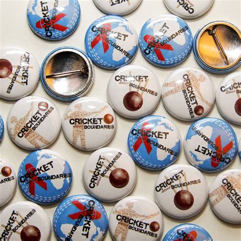 Pin Badges 3 Designs Cricket Without Boundaries