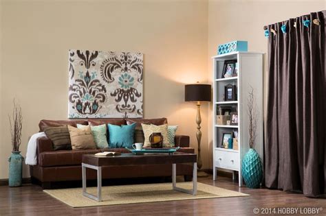 Hobbylobby Projects Take A Tip Brown Living Room Decor Teal Living