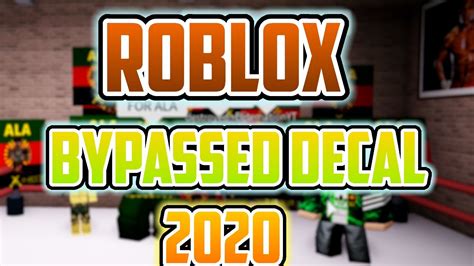 Roblox Bypassed Decal 2020 New Youtube