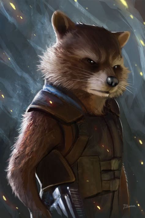 Guardians Of The Galaxy Rocket Raccoon Erwin Melchor On Artstation