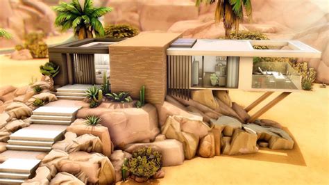 I Built This Modern Desert House No Cc In Oasis Springs 🌵 What Do You