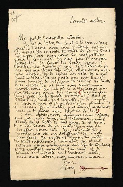 L'internaute > carte de voeux > amour > déclaration d'amour. Lettre de Léon Bloy à sa fiancée Johanne Molbech (1890 ...
