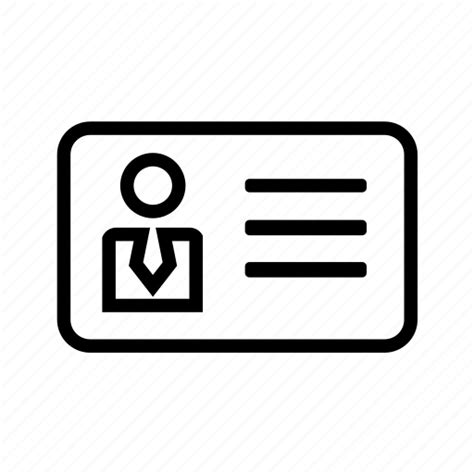 Business Card Icon Icon
