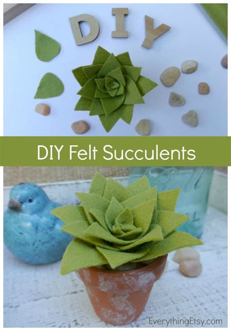 Diy Felt Succulents For Your Home