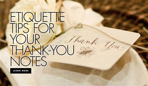Etiquette Tips For Writing Your Thank You Notes Thank You Note Dos And