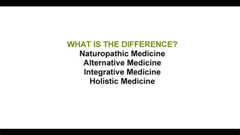 Naturopathic Medicine Vs Alternative Medicine Vs Integrative Medicine
