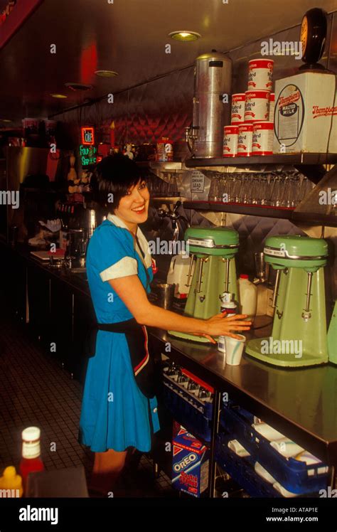 1950s Diner Waitress Hi Res Stock Photography And Images Alamy