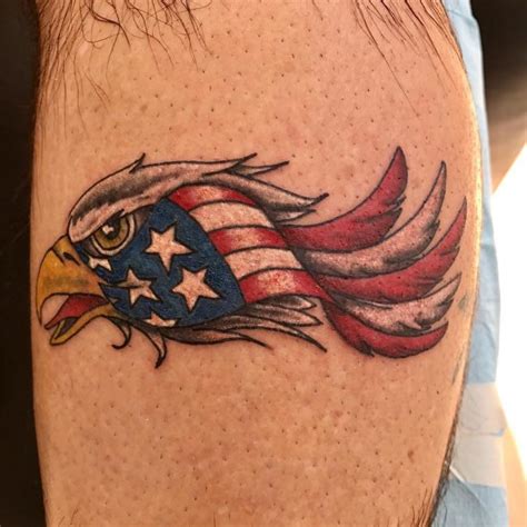 The patriotic theme of the plan goes quite well with the victorious eagle , and hence this design makes for an incredibly beautiful symbol. 151 Perfectly American Flag Tattoos For Boys Who Love To ...