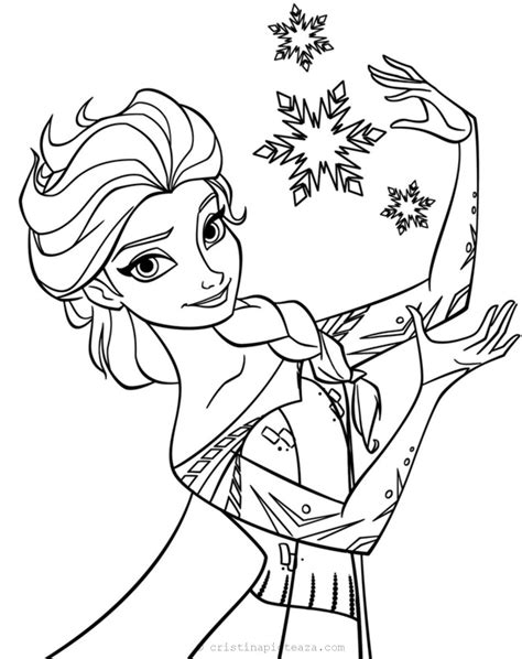Planse De Colorat Frozen Regatul De Gheata Planse Cu Elsa Si Anna