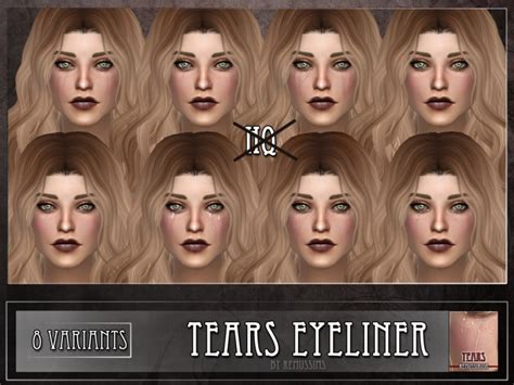 Sims 4 Ccs The Best Tears Eyeliner By Remussirion
