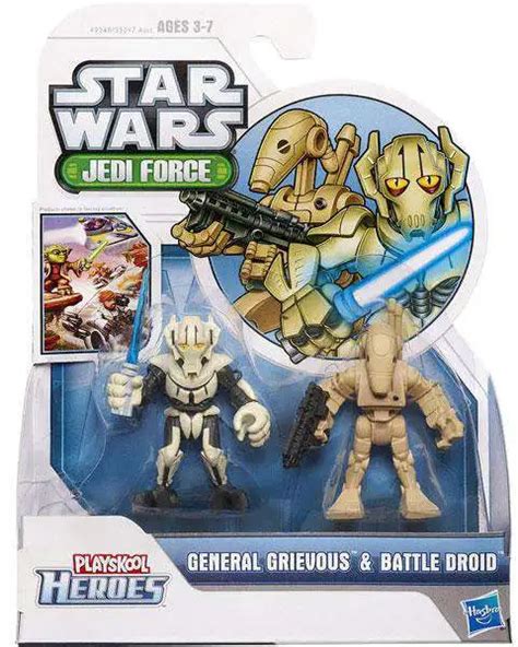 Star Wars Jedi Force General Grievous Battle Droid Mini Figure 2 Pack