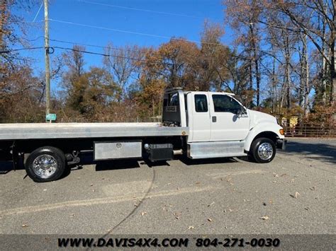 2011 Ford F650 Extendedquad Cab Diesel Rollback Wrecker Tow Truck