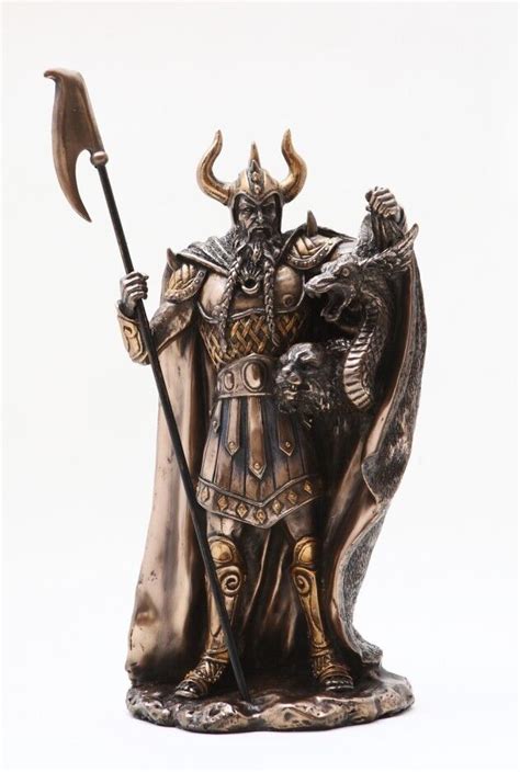 Loki Half Jotunn Norse Myth Pagan God Viking Figurine Statue Odin