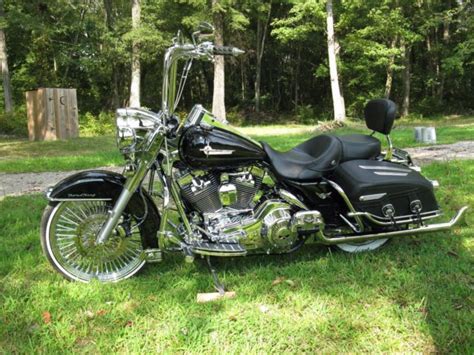 Harley fat spoke wheel 21x3.5 dna stainless spokes for touring bagger usa built!from $809.99. 2004 Harley Davidson Road King Classic Black,Chrome,Ape ...
