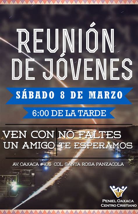 Diseño De Cartel Este Sábado Hay Reunión Juvenil © Poster Paw