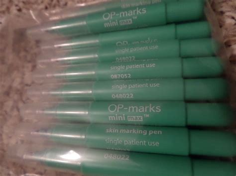 10 Mini Max Op Marks Tattoo Surgical Markers Stencil Skin Scribe Single