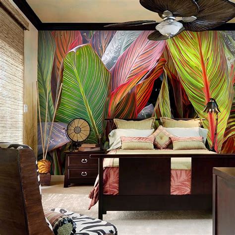 Custom Large Size Wallpaper Mural Tropical Rainforest Bvm Home