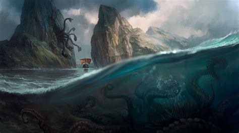 Artstation Between Scylla And Charybdis Vella Ri Instagram Vella Ri Art Mythical