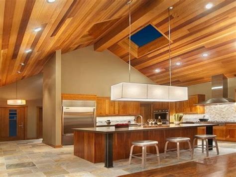 Drop ceilings or suspended ceilings are commonly used as a ceiling finish in basements and home theatres. Multi-color wood ceiling recessed lighting modern fixture ...