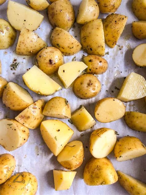 Oven Roasted Potatoes Crispy And Tender Our Zesty Life