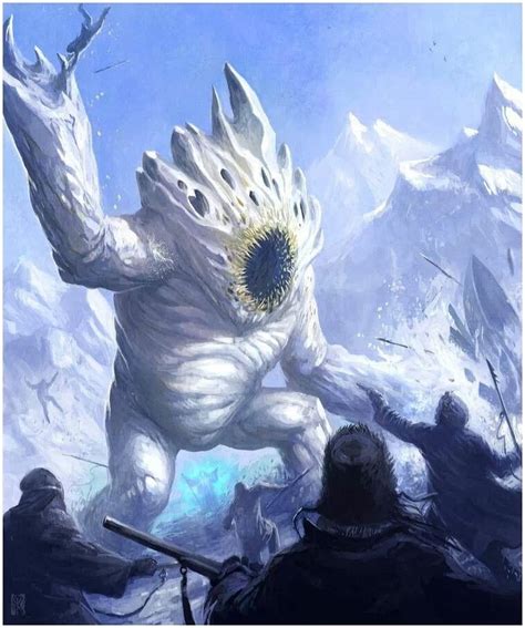 Snow Beast Alien Creatures Mythical Creatures Art Fantasy Creatures