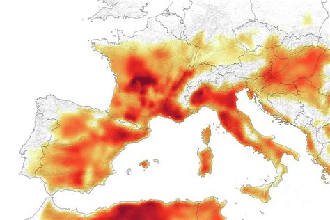 July 2019 European Heat Wave Photograph By Nasa Earth Observatoryscience Photo Library Pixels