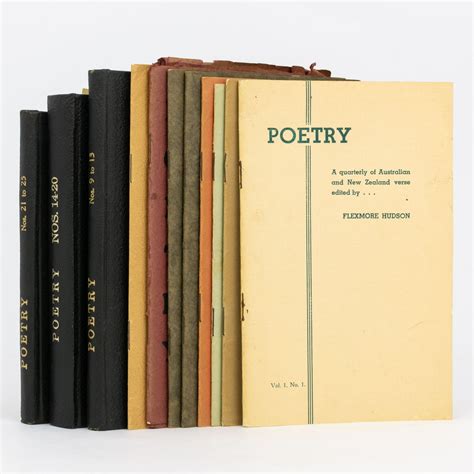 Poetry. A Quarterly of Australian and New Zealand Verse Numbers 1-25