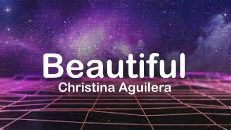 Christina Aguilera Beautiful Lyrics Youtube