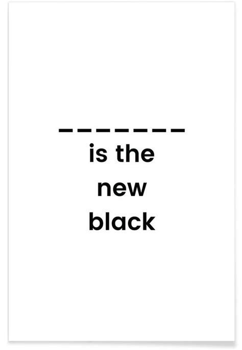 the new black poster juniqe