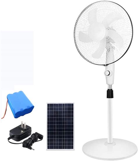 Pedestal Fans 16 Inch Solar Rechargeable Fan Lithium