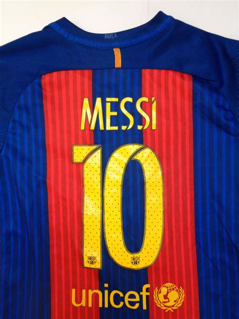 201617 Fc Barcelona Home Football Shirt M Medium 10 Messi Nike