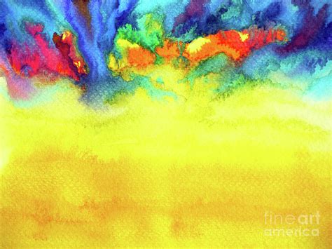 Abstract Art Watercolor Painting Illustration Design Background
