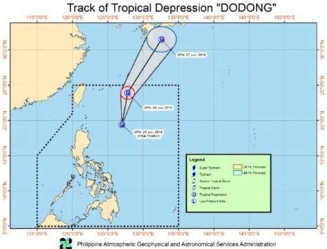 Td Dodong Won T Make Landfall Southwest Monsoon To Bring Rains In Luzon Visayas —pagasa