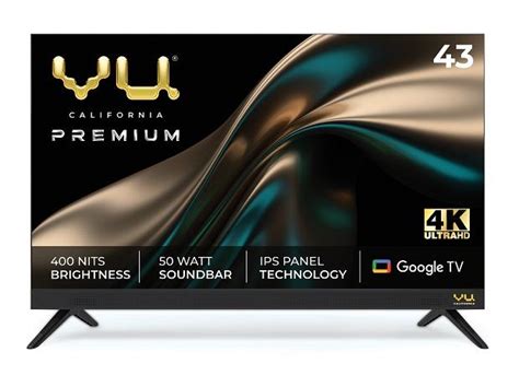 Vu Televisions Launches 43 55 Inch Smart Tv With 50w Built In Soundbar